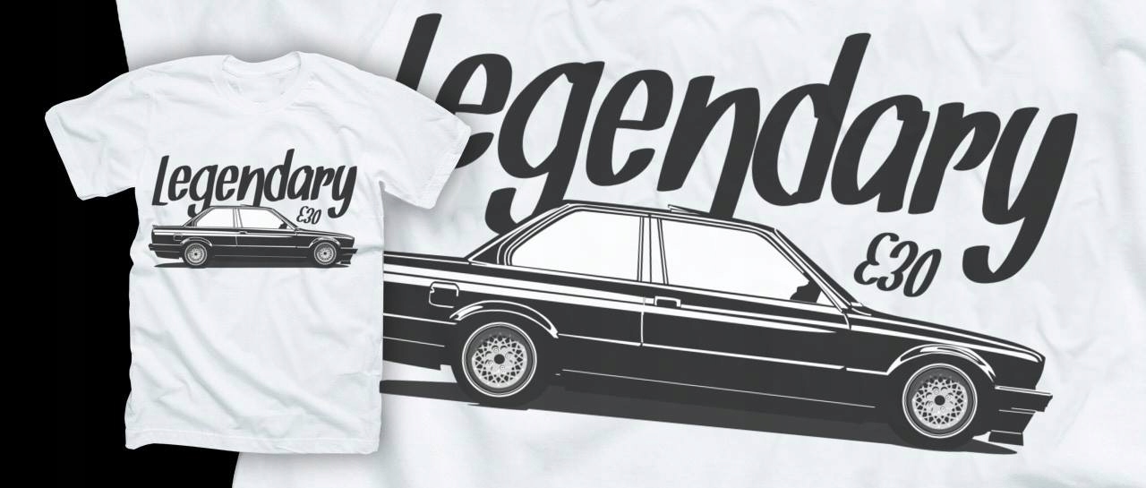 

Koszulka Bmw Legendary E30 T-shirt motoryzacyjny