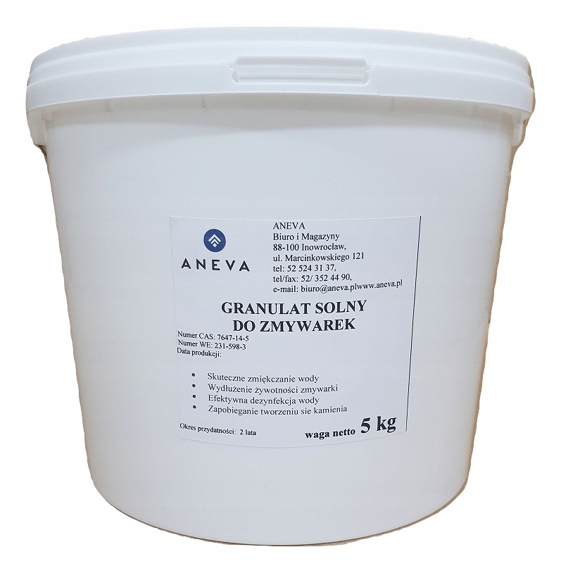 

Sól granulowana do zmywarek Granulat wiadro 5kg