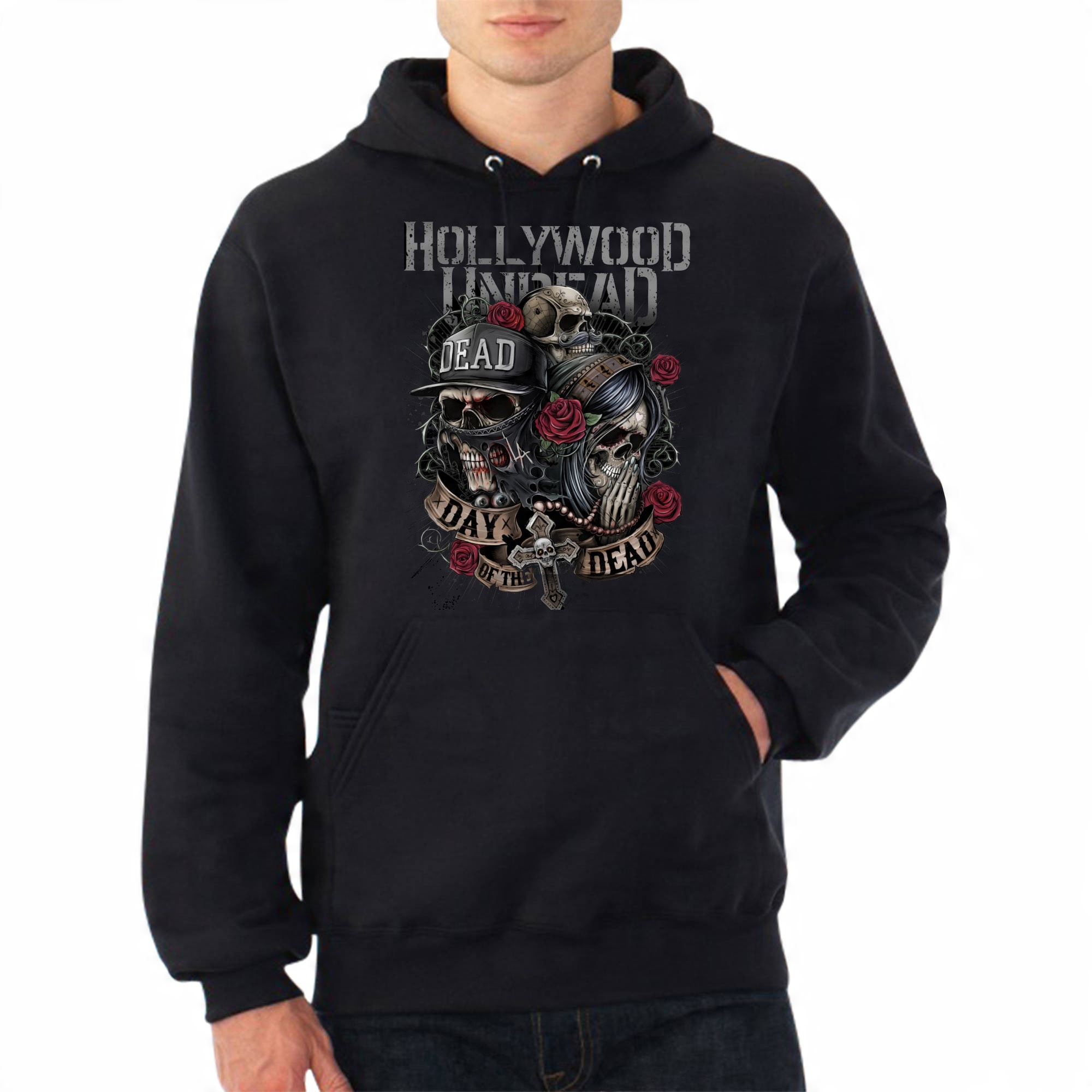 

Hollywood Undead Bluza męska z kapturem 4 Wzory L