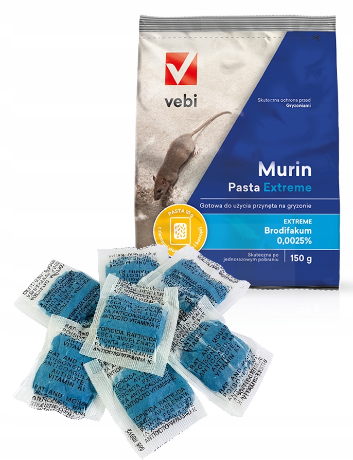 

Murin Pasta Extreme 150g trutka myszy szczury