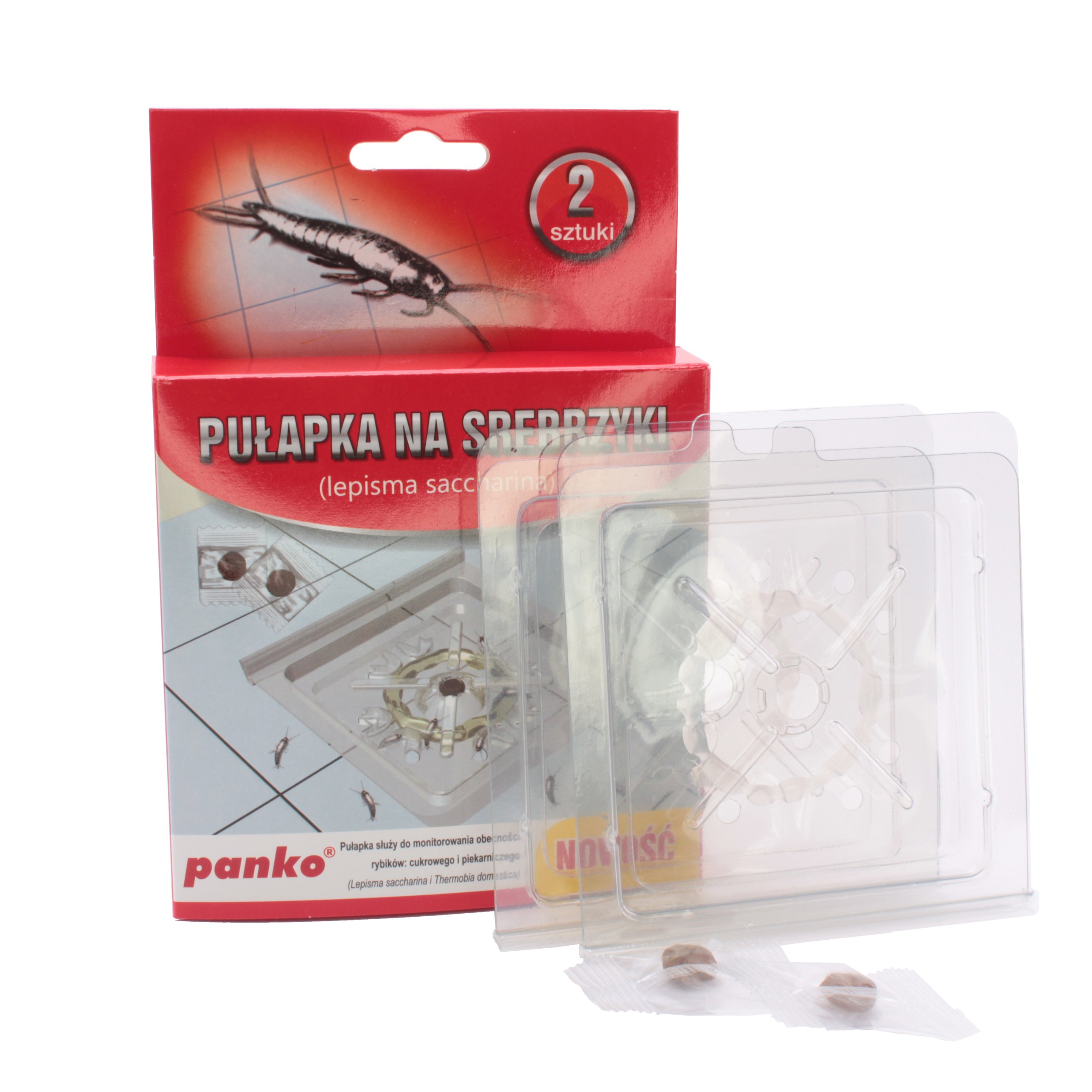 PUŁAPKA LEP NA SREBRZYKI RYBIKI ZESTAW PANKO 4 SZT Kod producenta 706
