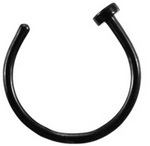 

Kolczyk kółko do nosa 0,8/8 czarny