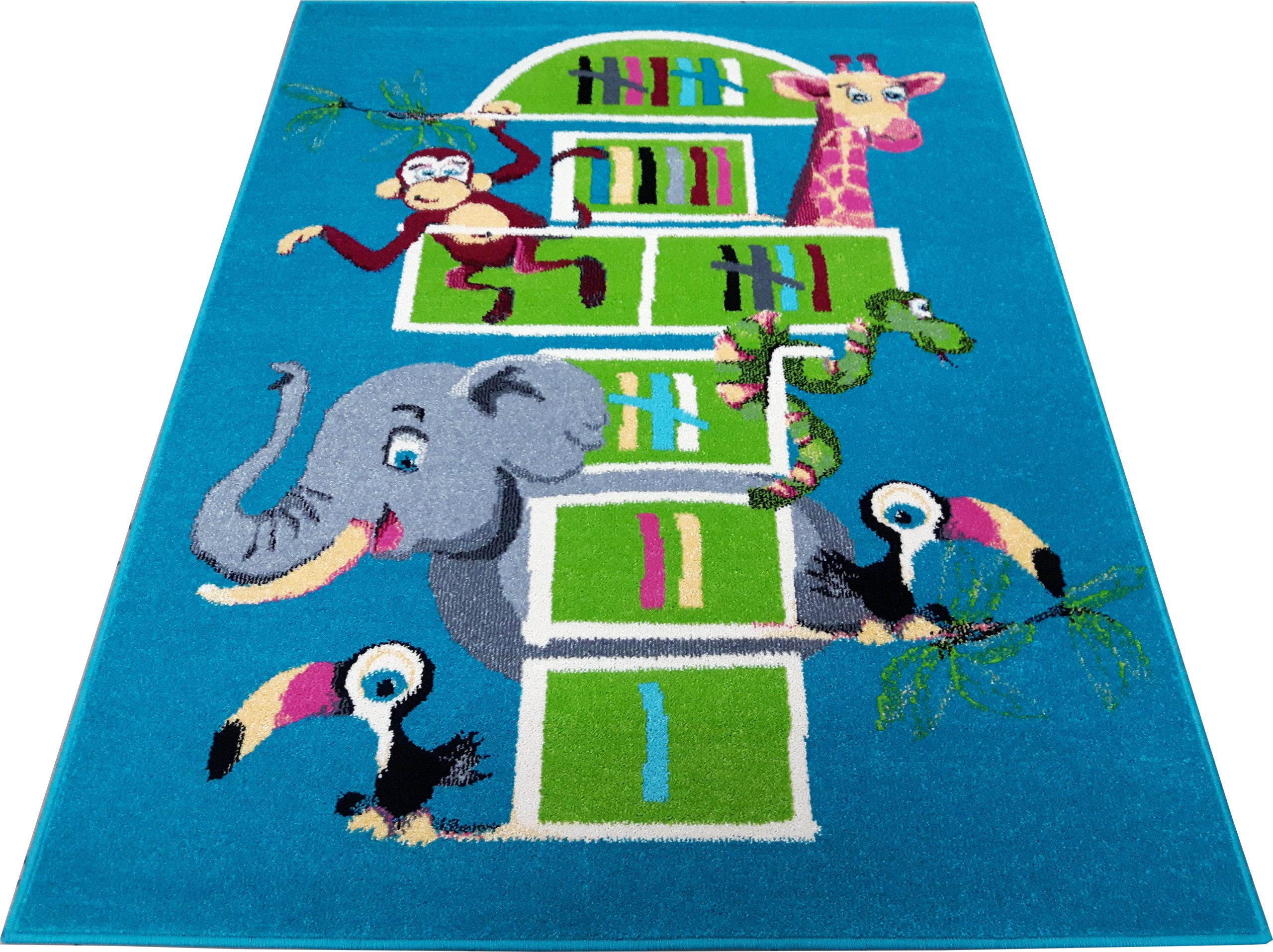 Dywan FUNKY TOP 200x280 TOM szmaragd gra w klasy