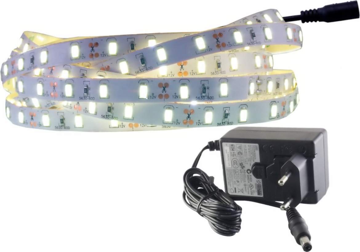 

Zestaw taśma Led 300 Smd IP20 5630 Naturalna 0.5m