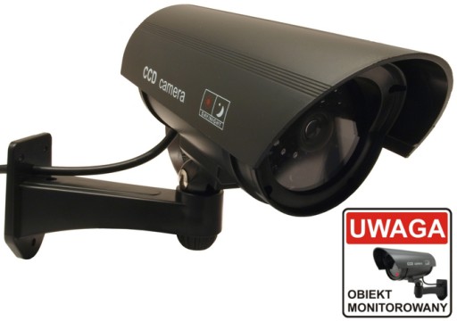 KAMERA ŚCIENNA ATRAPA KAMERY LED ALARM BYDGOSZCZ EAN (GTIN) 5901549689587