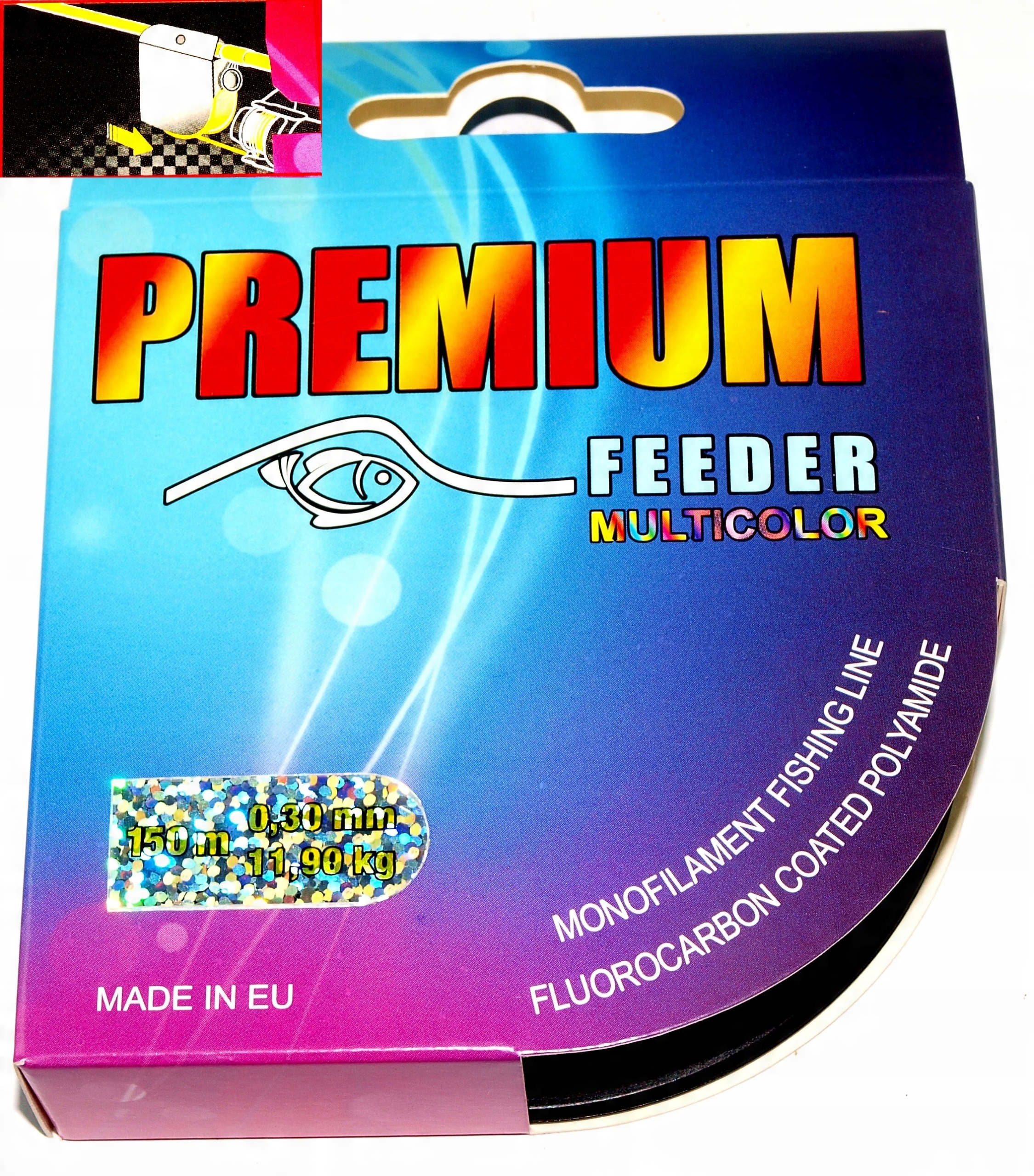 

Żyłka wędkarska Fluorocarbon Feeder multicolor0,30