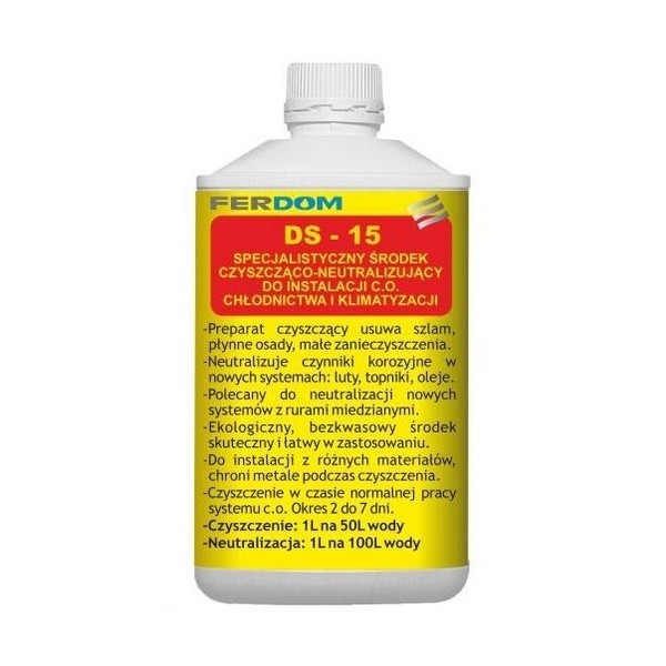 Ferdom DS-15 bezpečný čisticí nebo neutralizační přípravek na syst. C.o
