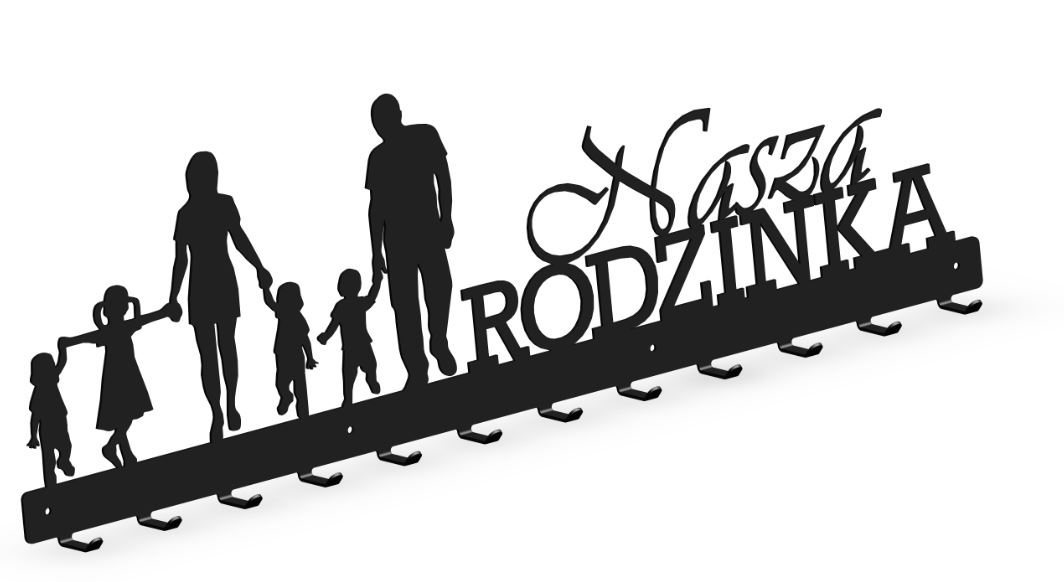

Wieszak na ubrania "Nasza Rodzinka" 038