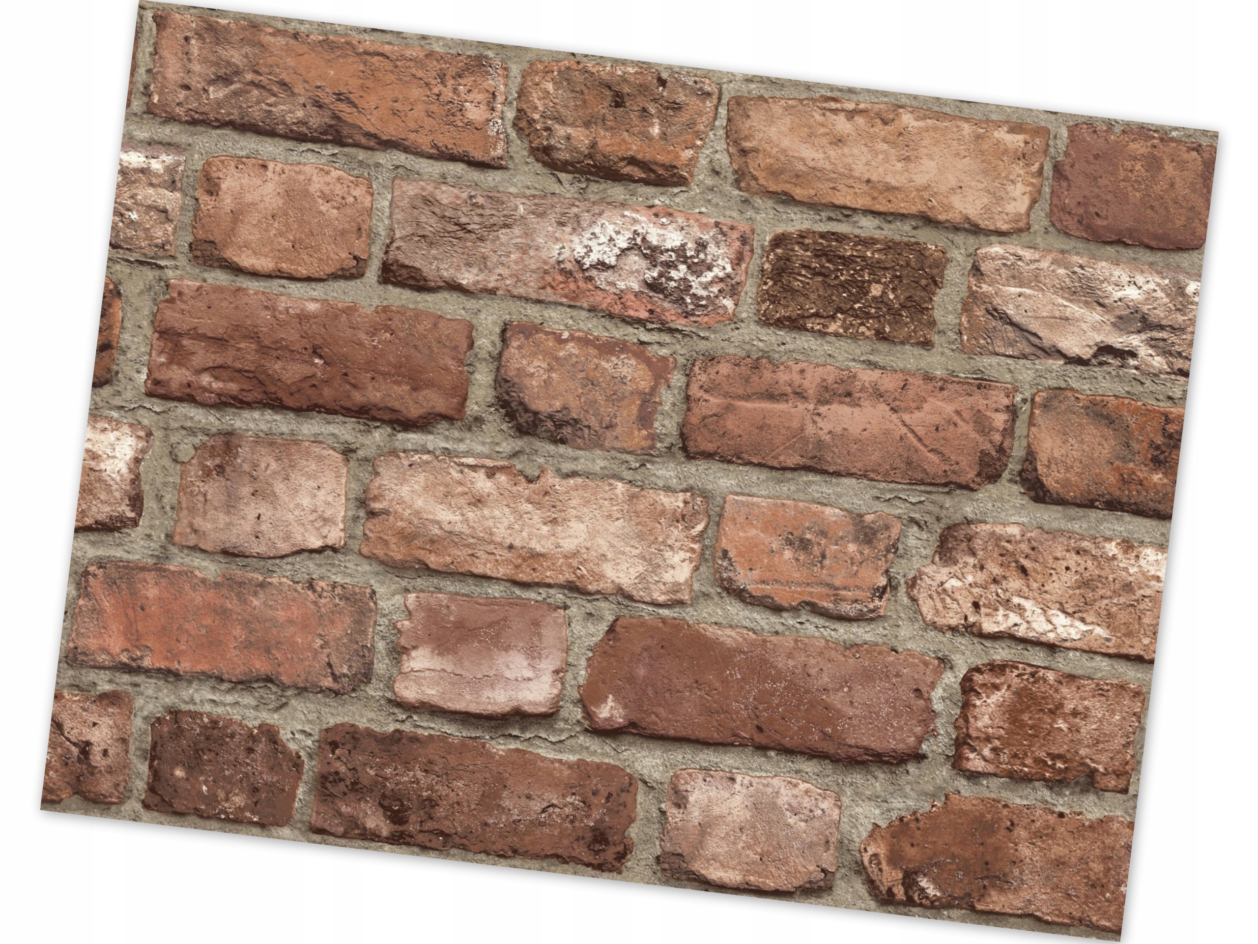 

Tapeta Grandeco A28901 Stary Mur Czerwona Cegła 3D