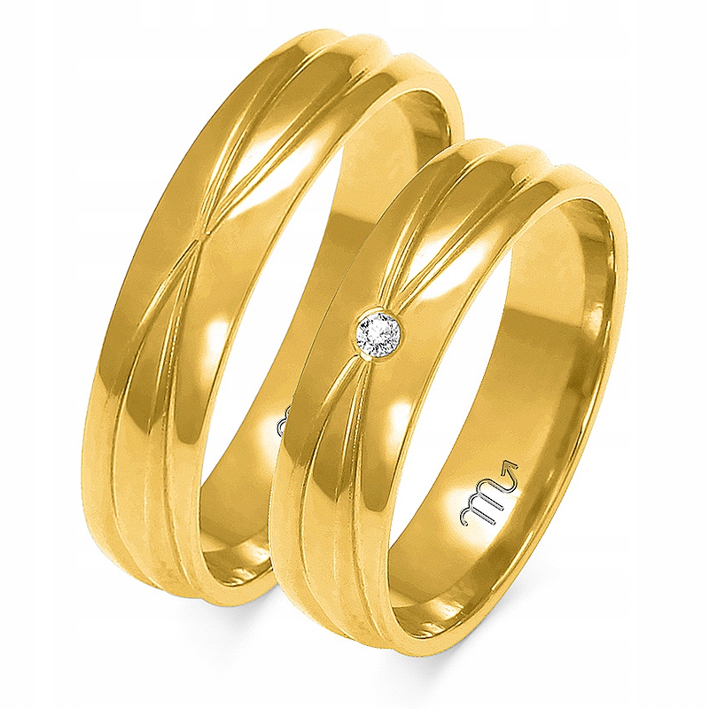 Zlaté Prsteny 14K 5 mm Brylant id A-143