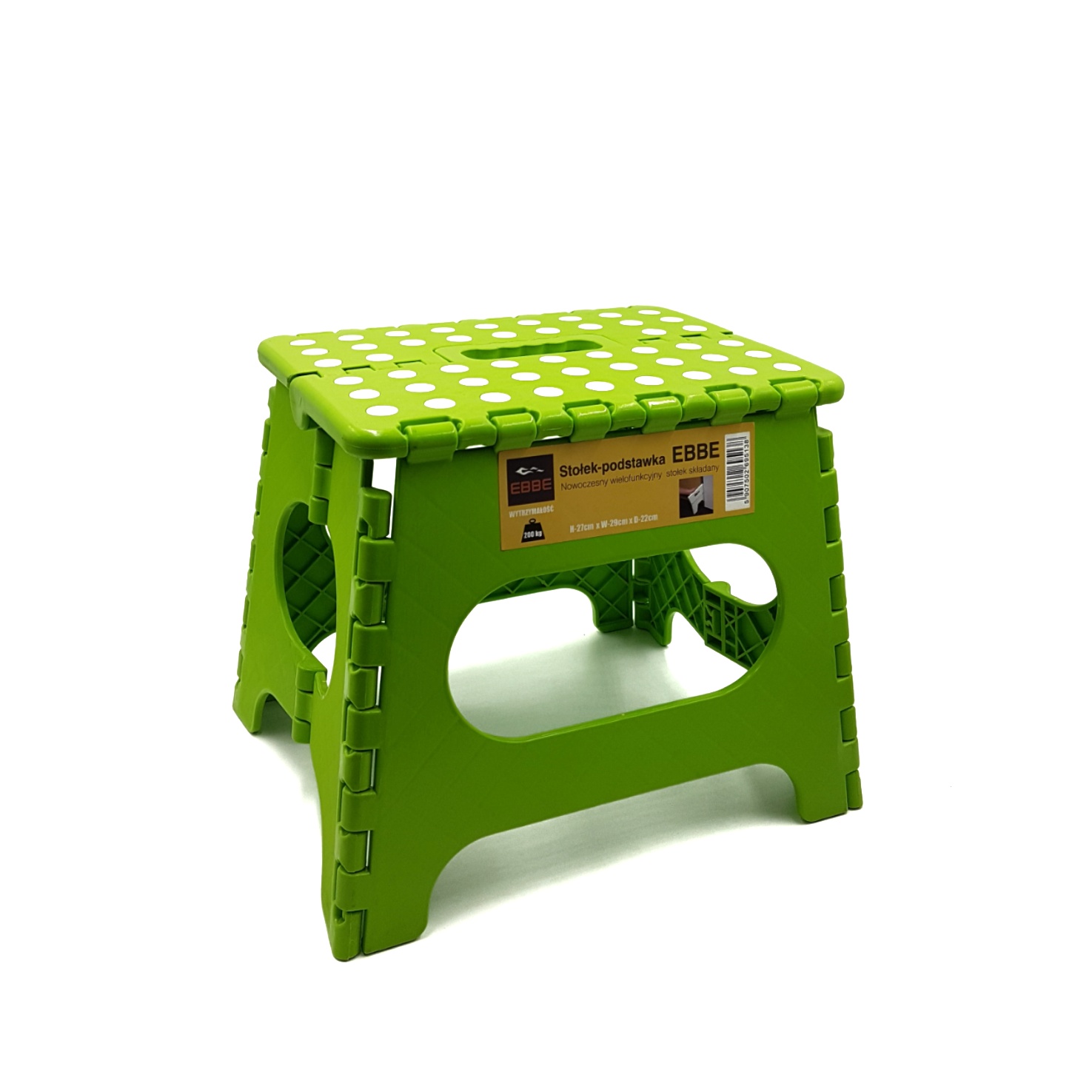

Krzesło składane Ebbe stołek taboret 27cm Zielone