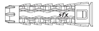 SFX TRIČKO ROZPRAŠOVACIEHO KOLÍKA KOLÍK 8x40 200ks Priemer 8 mm