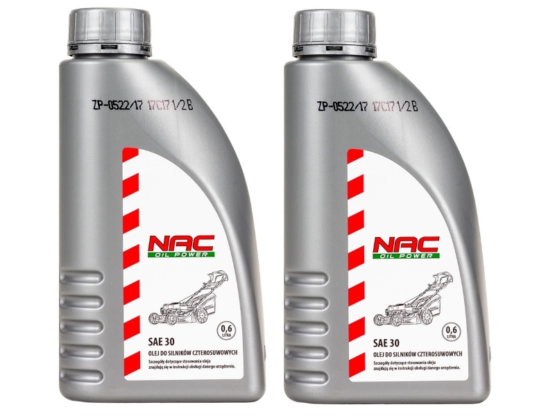 NAC 2x Olej pre benzínové kosačky na trávu SAE30 4T SET