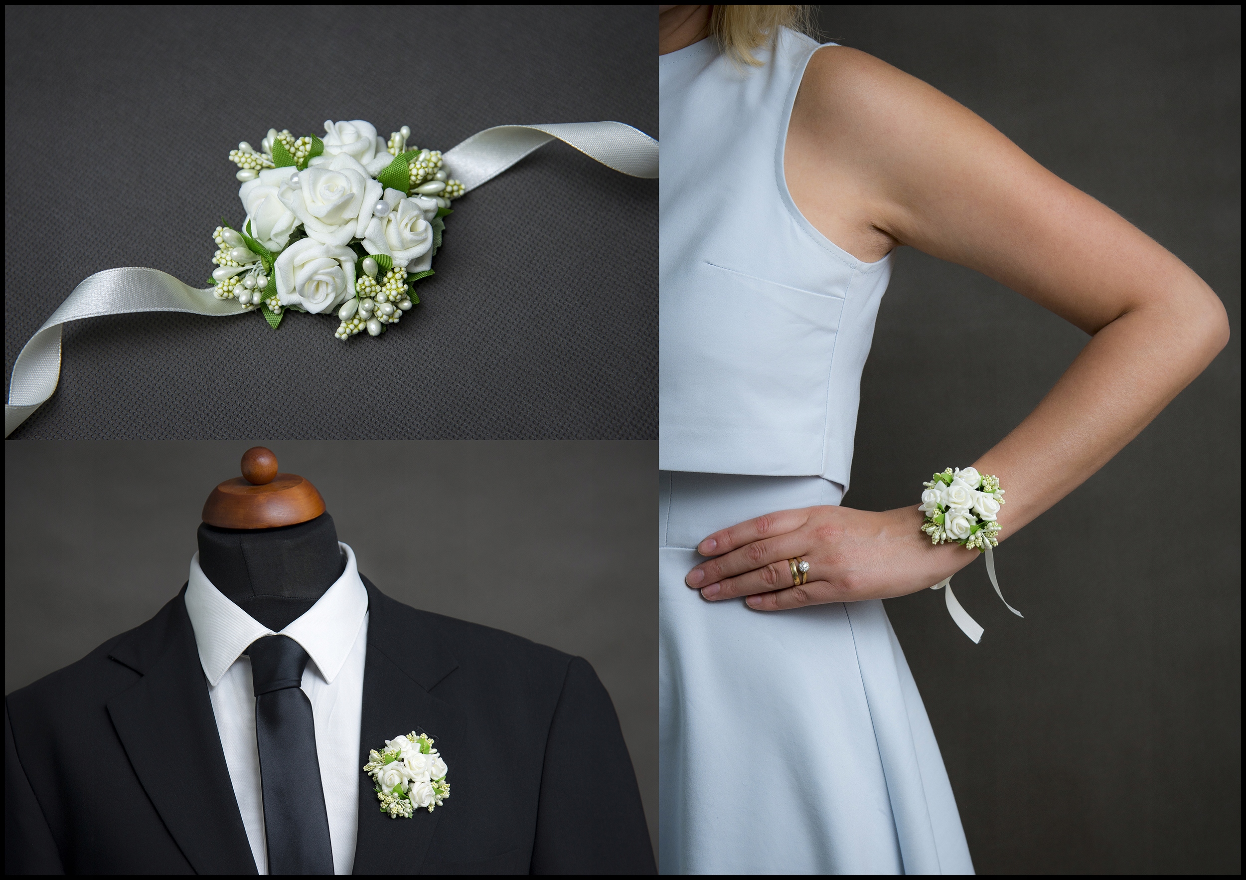 NA WIECZÓR PANIEŃSKI BUKIECIKI NA RĘKĘ PRZYPINKI Kolor dominujący wielokolorowy