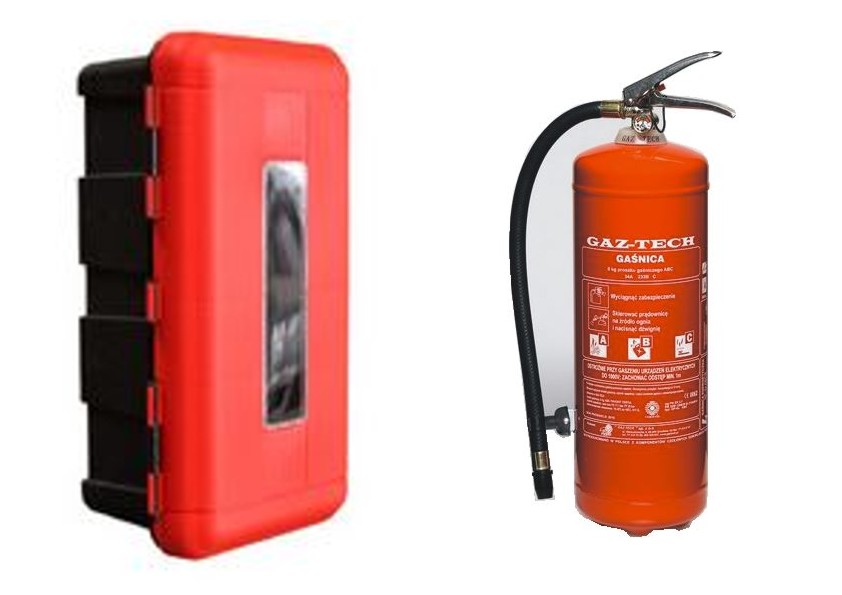 Gaśnica GP6xABCE Inox Skrzynka Tir, Ciągnik, Adr