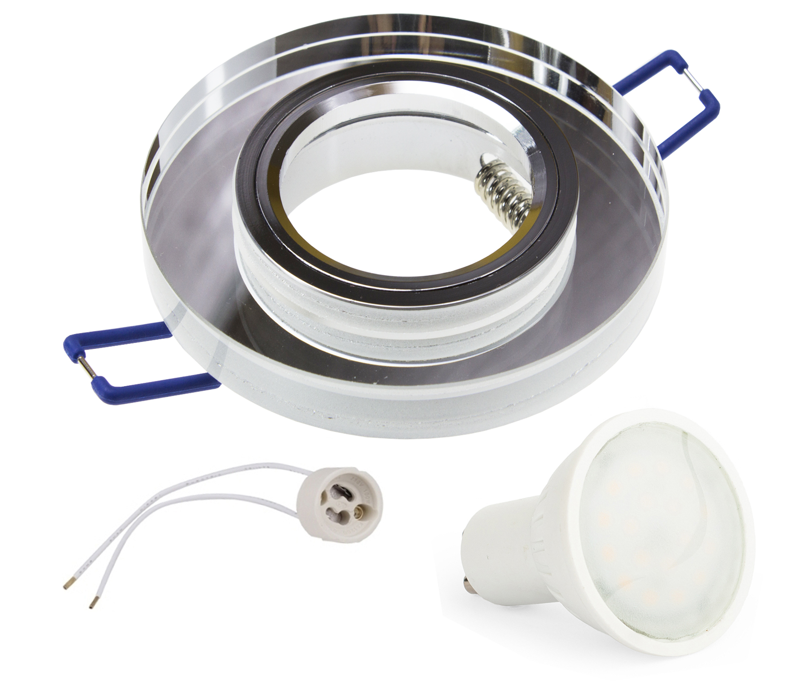 

Zestaw Oprawa halogenowa szklana Okr+ Led GU10 5W