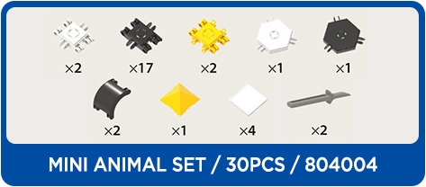 CLICS PL klocki CLICFORMERS 804004 Zwierzęta Wiek dziecka 4 lata +
