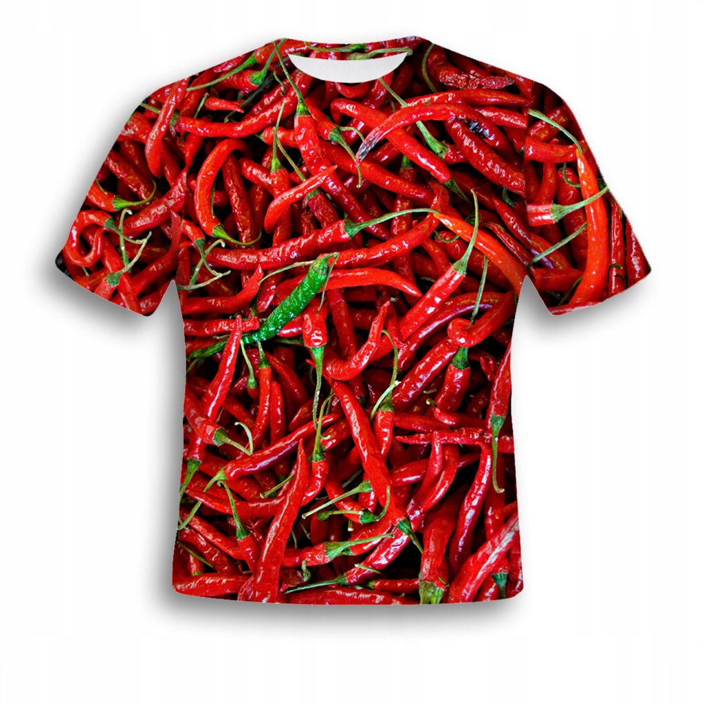 

Koszulka Full Print T-shirt Papryka L Modna Trwała