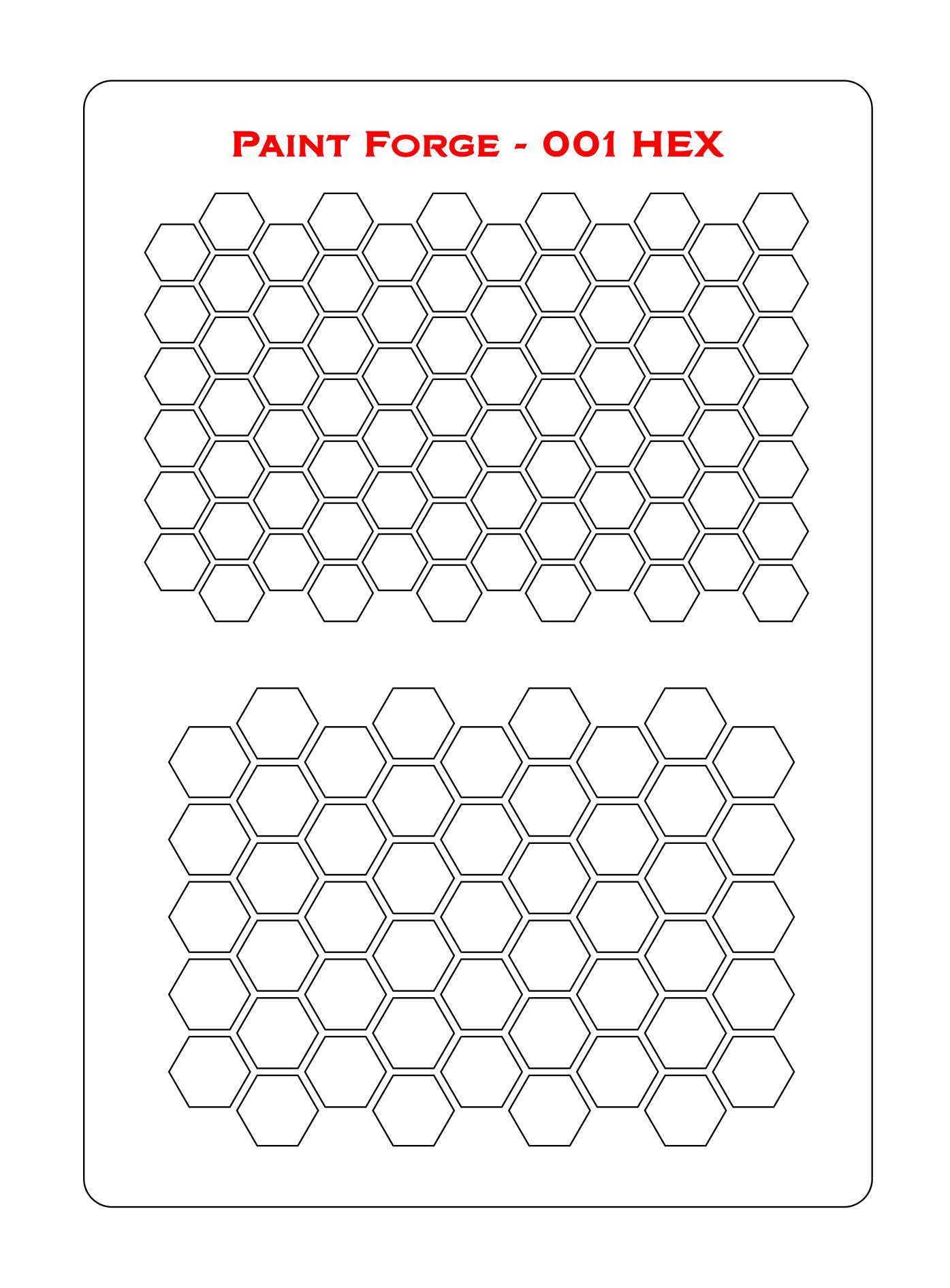 Wzornik szablon Paint Forge 001 L HEX