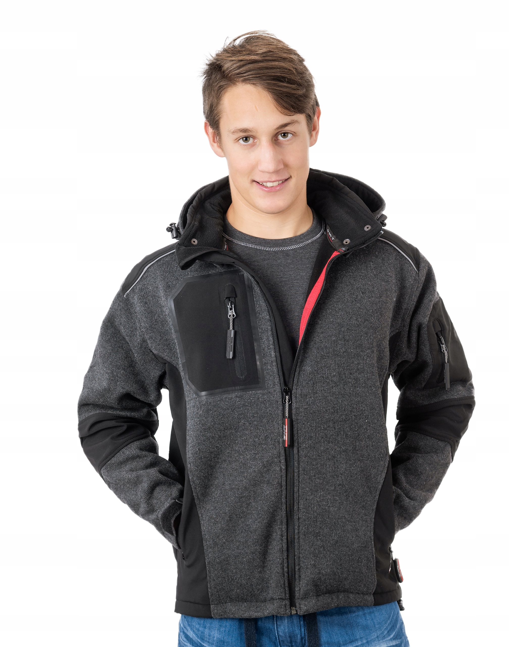 

Kurtka Męska Termoaktywna Softshell z Wełną r 3XL
