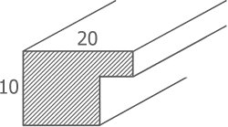 RAMA SOSNOWA PŁASKA DREWNIANA - RAMKA 40x60 CM Szerokość produktu 60 cm