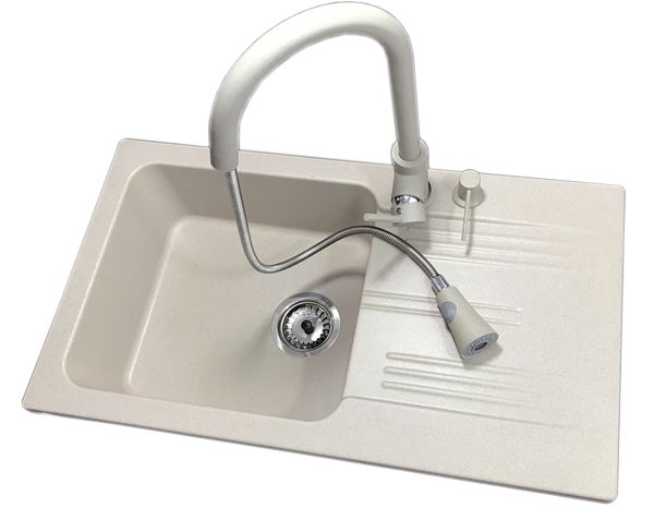 

Zlewozmywak Zlew Granitowy Ada+bateria 780 x 440