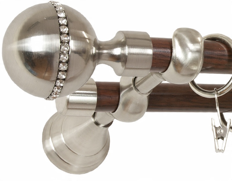 

Karnisz Crystal 260 cm Podwójny 2,6 karnisze fi 19