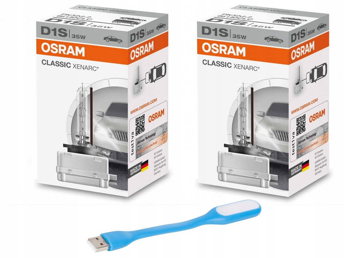 66140CLC - Osram D1S 4300k ксенон 66140 нить + USB лампа