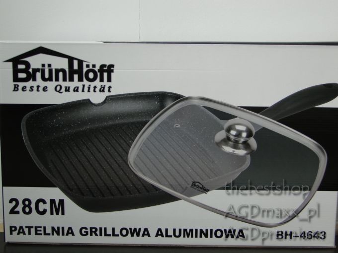 PATELNIA GRILLOWA z pokrywą 28 cm 3/ 4643 EAN (GTIN) 5903784070151