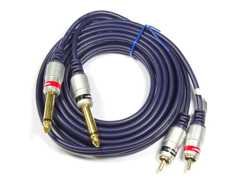 

Przyłącze 2x Jack 6,3 Mono na 2x Rca Chinch 3m