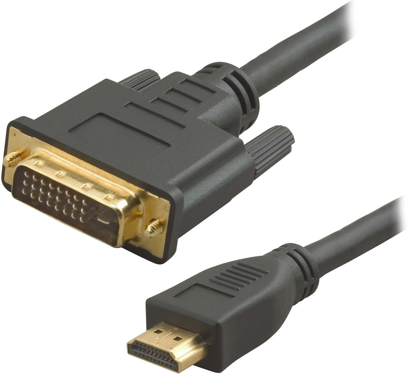 KABEL PRZEWÓD DVI-HDMI 1,8M GOLD FULL HD CYFROWY