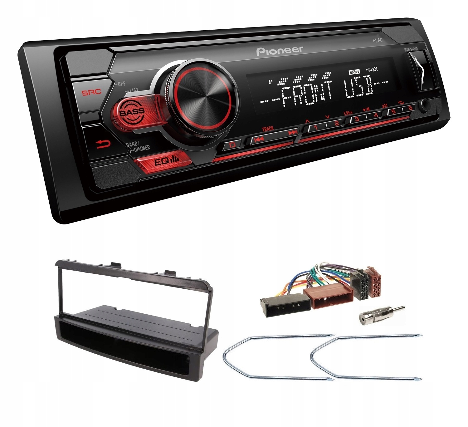 Pioneer MVH-S110UB autorádio Usb Aux MP3 Sd Ford Fiesta Puma