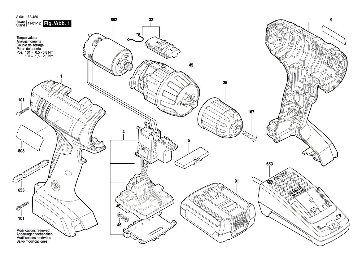 Motor: skrutkovač: BOSCH GSR 1440-Li, značka Bosch