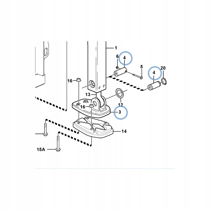 STOPA LAPA PODPORY VOLVO BL70 BL71 INNE Machine brand Volvo