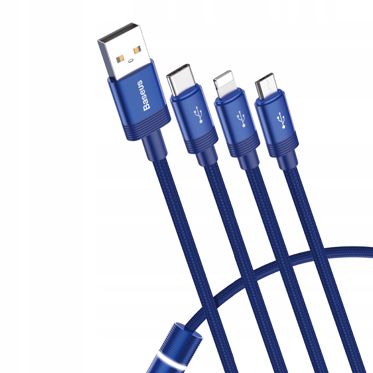 

Baseus Kabel Usb 3w1 do iPhone Micro Type-C 3.5A