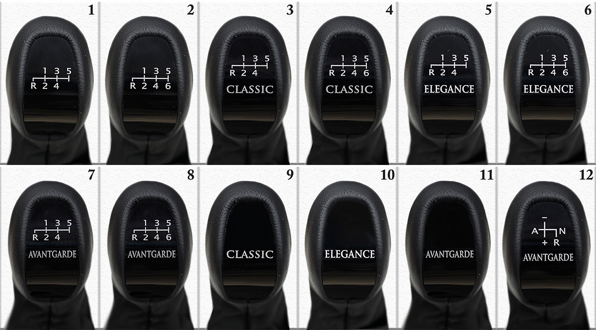 MA-GMERCW203A-S - MERCEDES W203 автоматическая ручка сильфон серая кожа