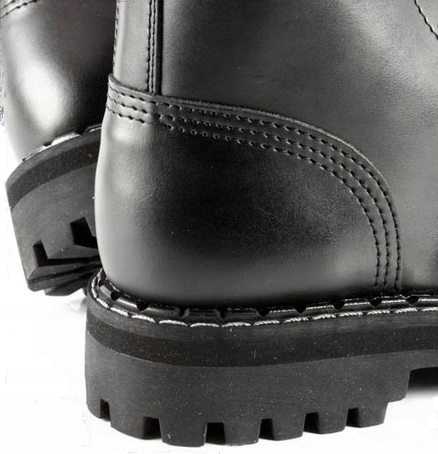 GLANY STEEL 15 WYSOKIE CZARNE Skóra Naturalna (36-47) SOLIDNE Rozmiar 38 Rozmiar 38