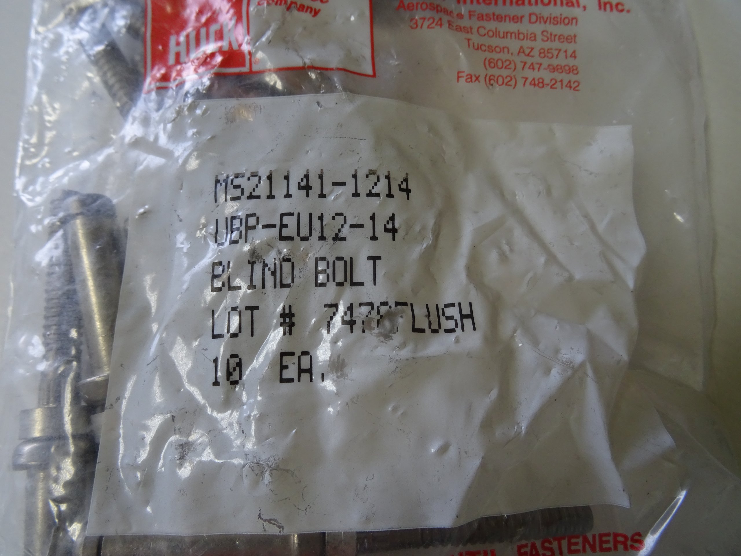 ЗАКЛЕПКИ ЗАКЛЕПКИ СЛЕПОЙ БОЛТ MS21141-1214