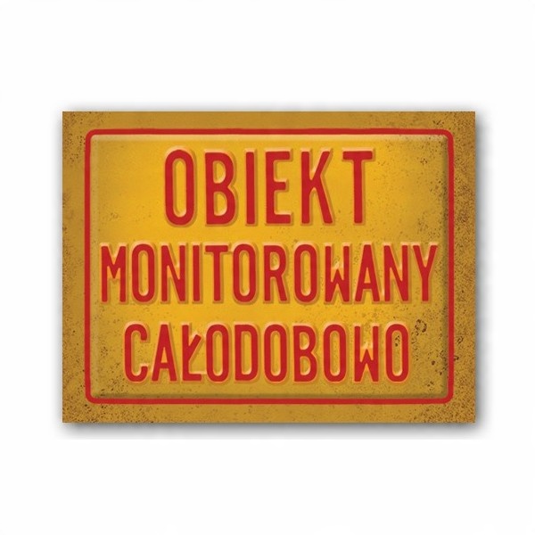 

Nalepki pod buty Obiekt Monitorowany Całodobowo