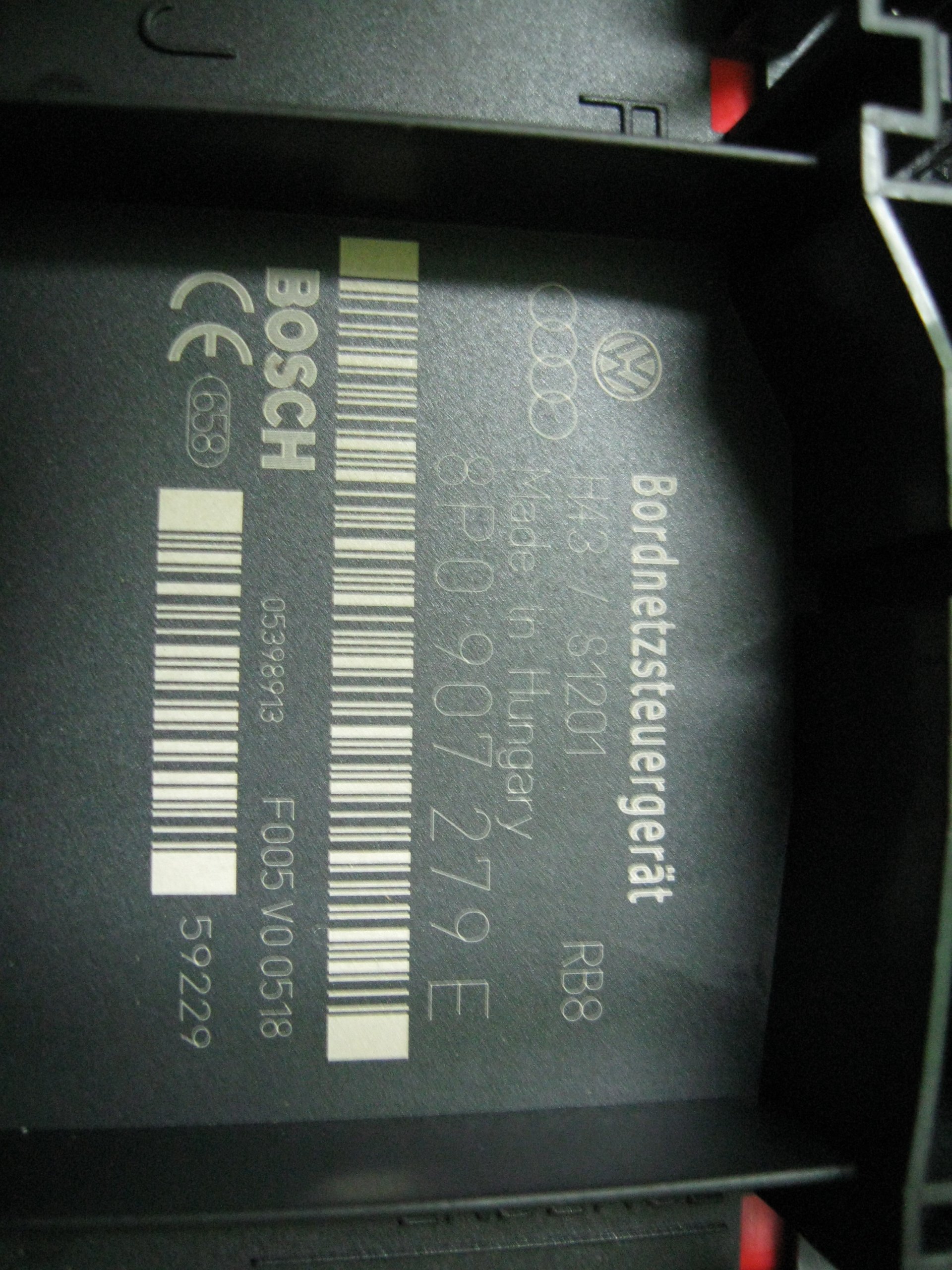 AUDI A3 8P BORDNETZ MODUŁ STEROWNIK 8P0907279E Typ samochodu Samochody osobowe