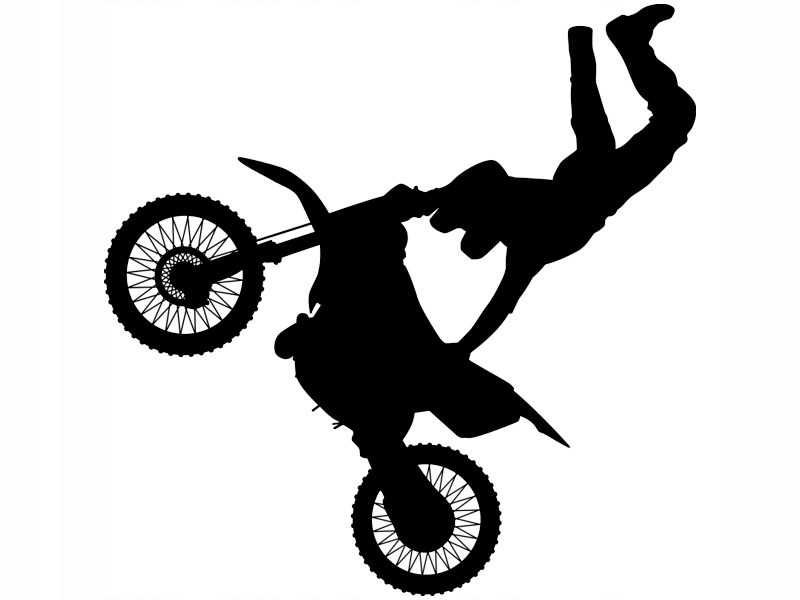 

Naklejka na ścianę Sport Motocyklista Cross 50 cm