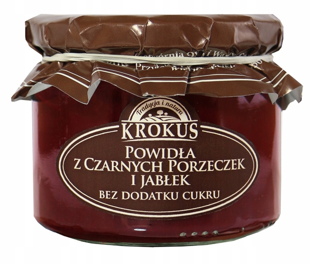 Levně 3x Krokus Povidla z černého rybízu a jablek bez cukru 310 g