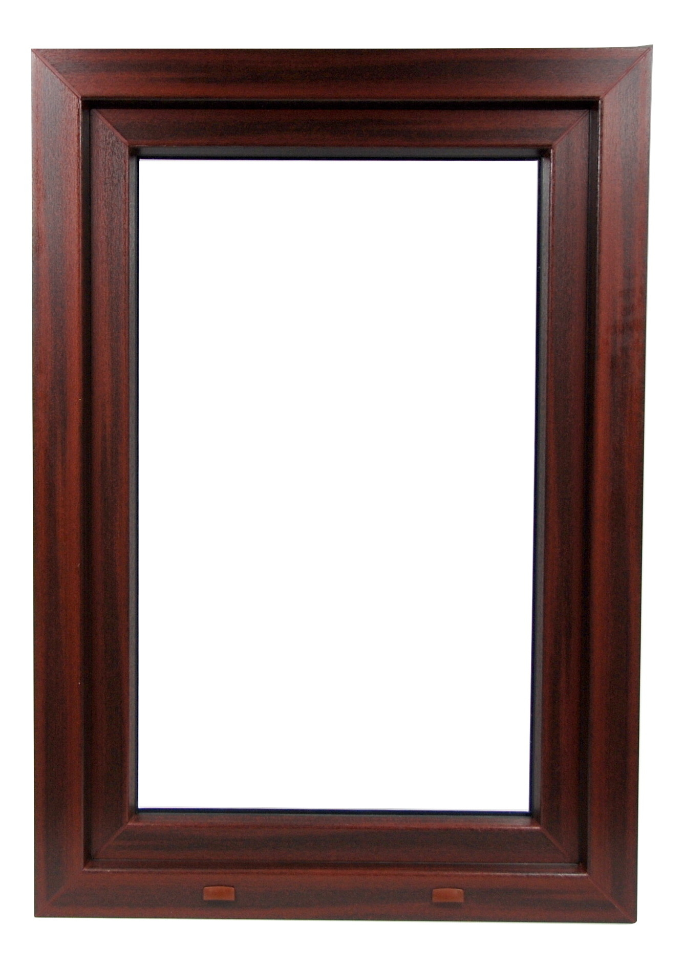 OKNO PCV 900 x 900 RU MAHOŃ ZEWNĘTRZNY