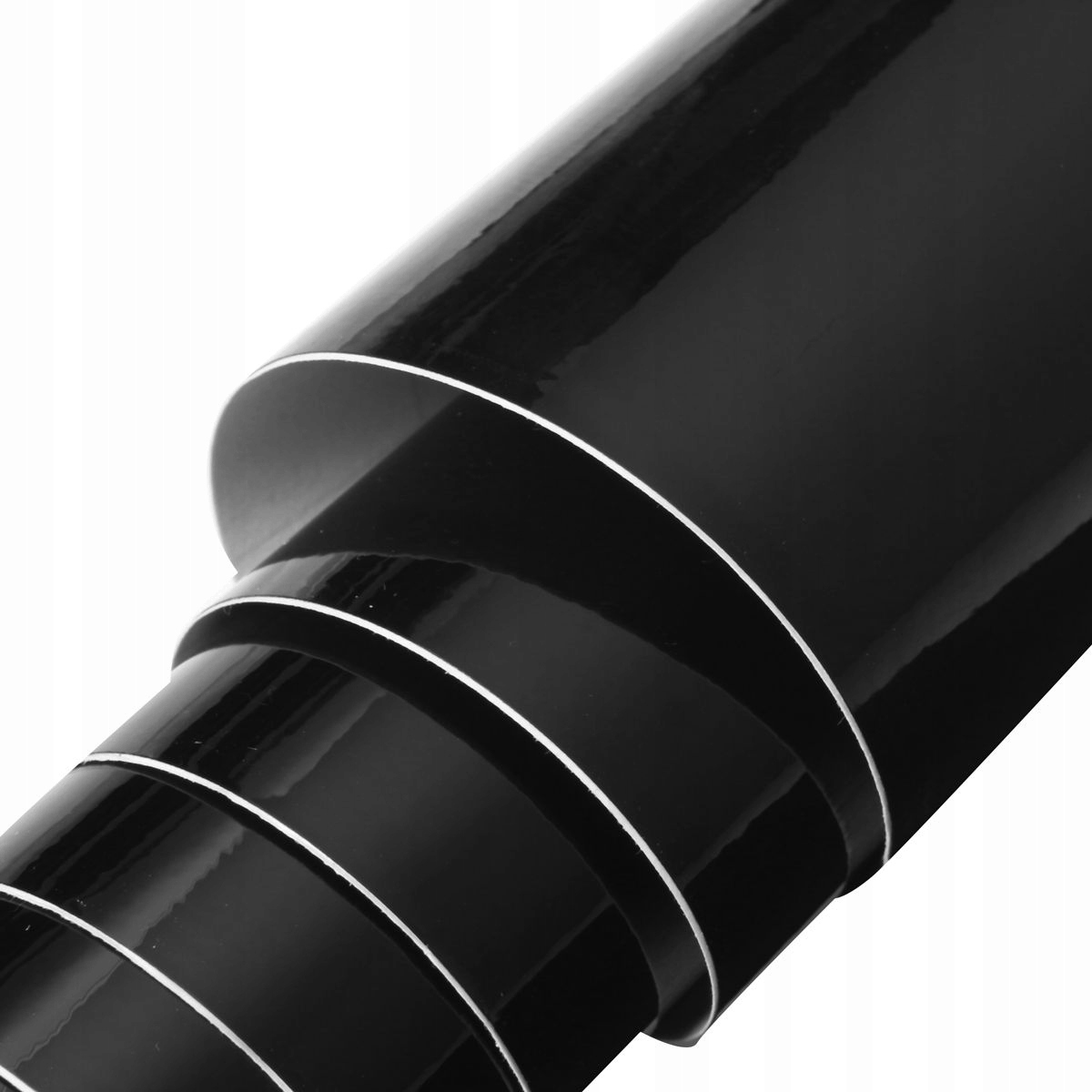 FOLIA OKLEINA POŁYSK CZARNA CZARNY 50 x 152cm HQ m Długość 50 cm