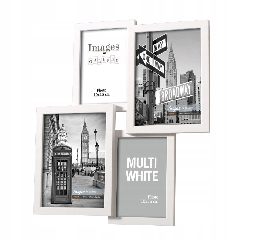 

Drewniana Multirama Galeria 4 Zdjęcia Foto Biała