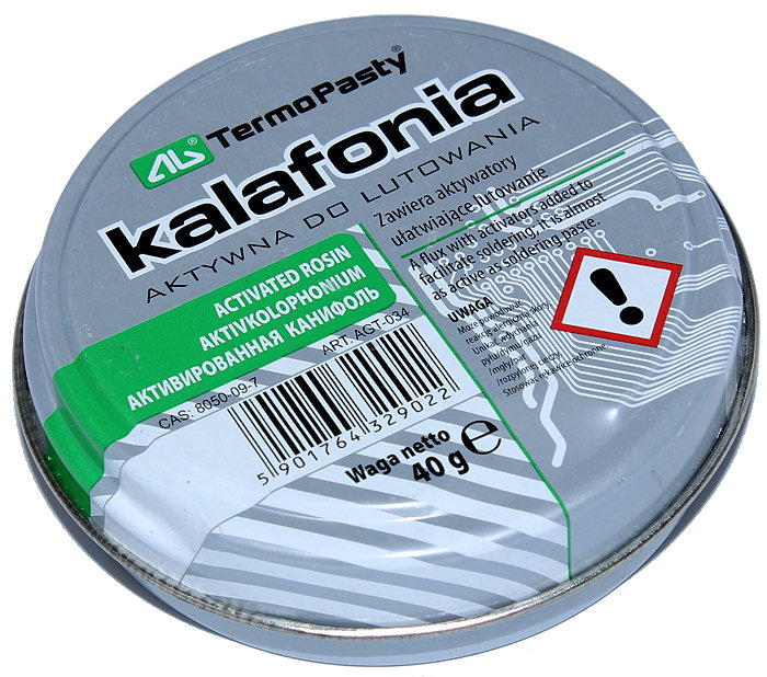 

Kalafonia Lutownicza Aktywna 40g Ag TermoPasty