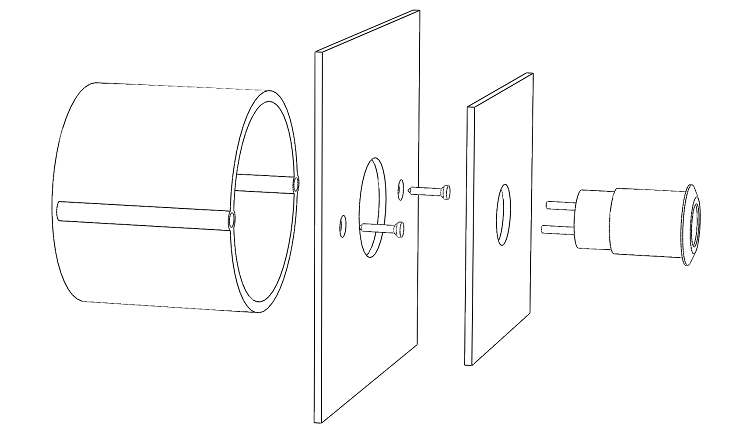 Przycisk dzwonka do domofonu INOX LED 12/24/230V Rodzaj przewodowe