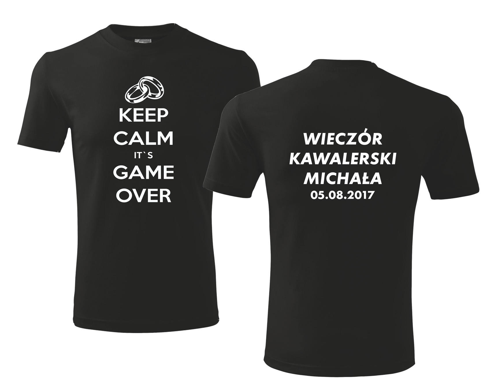 

T-shirt koszulka Wieczór Kawalerski data imię M