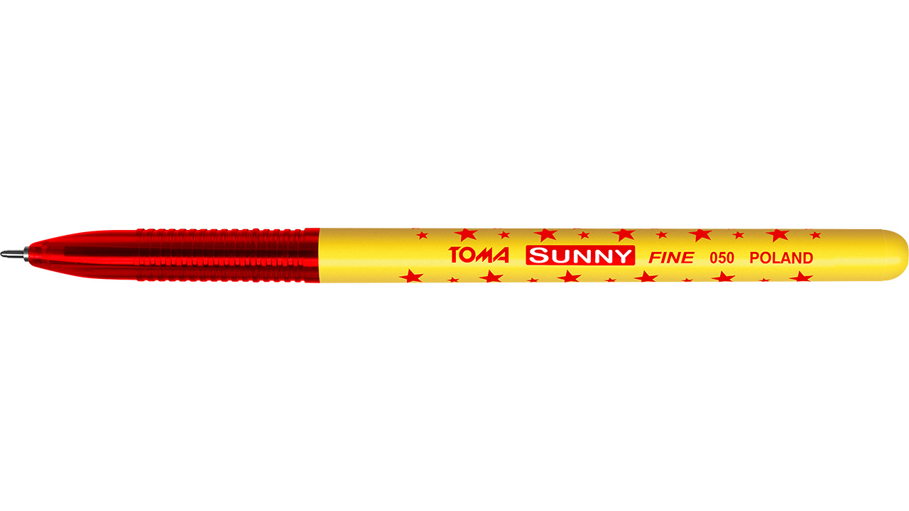 

Długopis Gładkopiszący Do Faktur Sunny Czerwony