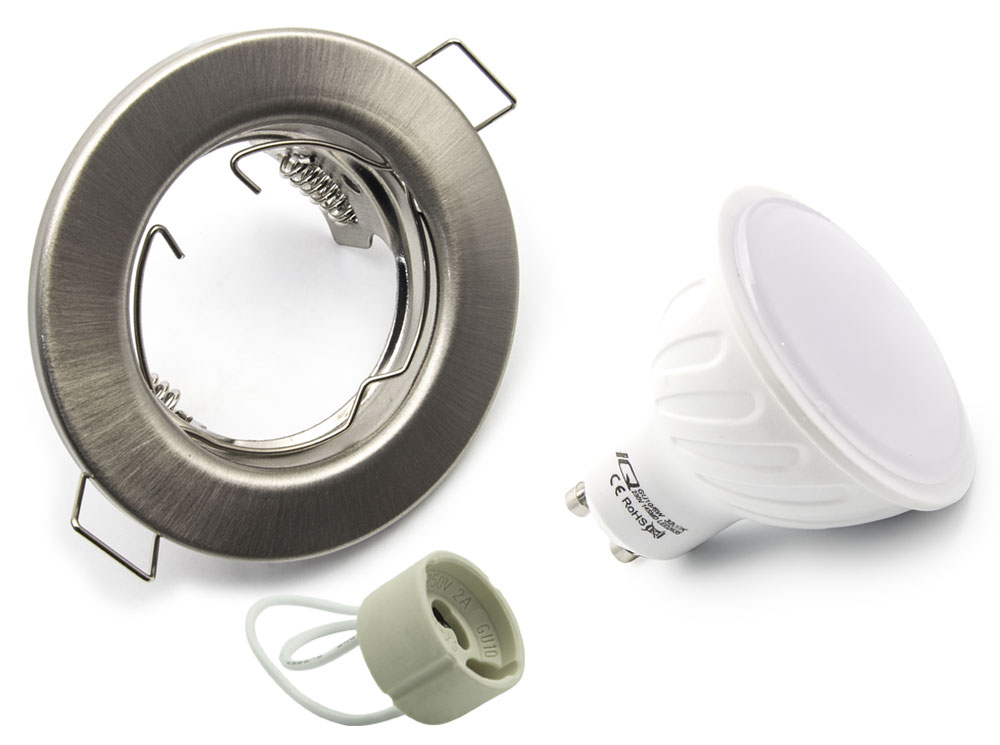 

Zestaw Oprawa Halogenowa Sufitowa GU10 6W Led Ww